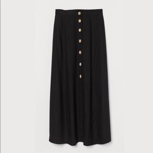 H&M button front maxi skirt (2)